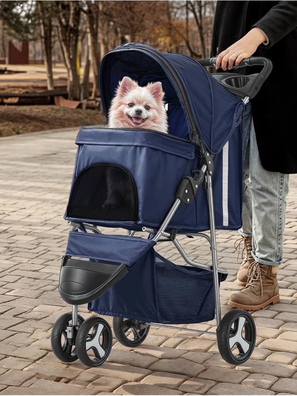 LARGE NAVY BLUE PET STROLLER 🐾🩵❗️